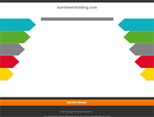 Tablet Screenshot of learntowintrading.com